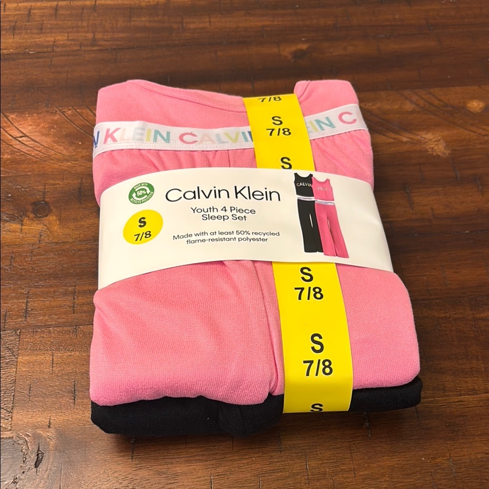 Calvin Klein Pink and Black Sleepwear Set